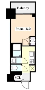 プレサンスTHE大須観音【0402号室】の間取り