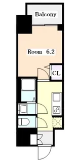 1Kの間取り画像