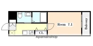 エルザビル名古屋駅前【3階】の間取り