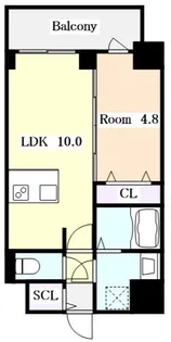 プレサンス広小路通今池【0408号室】の間取り