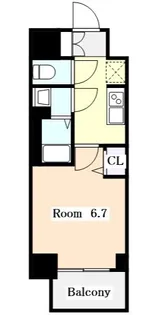 プレサンス広小路通今池【0901号室】の間取り