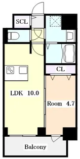 プレサンス広小路通今池【0307号室】の間取り
