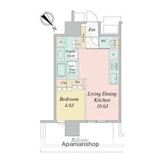 NAGOYA THE TOWER(ナゴヤザタワー)【6階】の間取り