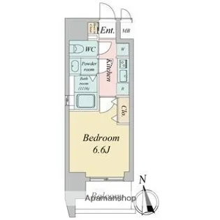 シーズンフラッツ千種【12階】の間取り