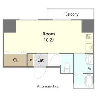 THE RESIDENCE IMAIKE EAST【7階】の間取り