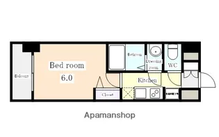 メイクス今池02【13階】の間取り