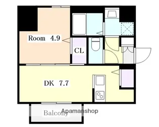 メイクス上前津Ⅳ【8階】の間取り