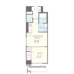 パークゲート栄白川【7階】の間取り