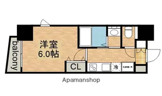 エステムコート名古屋千種グレイス【5階】の間取り