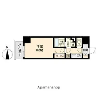 ブランシエスタ金山【10階】の間取り