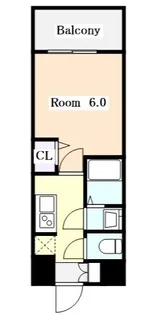 プレサンス大須観音フィエスタ【0602号室】の間取り