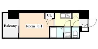 プレサンス大須観音フィエスタ【0704号室】の間取り