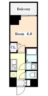 プレサンス大須観音フィエスタ【6階】の間取り