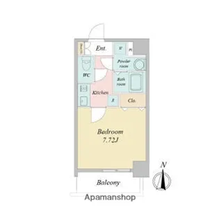 1Kの間取り画像