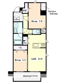 フォレストスクエア六番【6階】の間取り