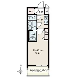 VILLA SERENO桜山【9階】の間取り