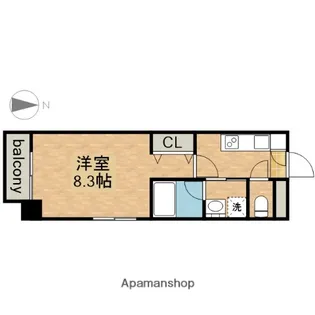 シティライフ今池【4階】の間取り