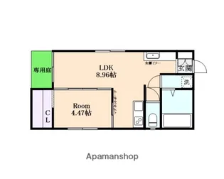 Liberte伝馬(リベルテ伝馬)【1階】の間取り