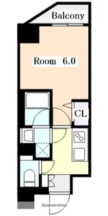 ディアレイシャス大須観音III【2階】の間取り