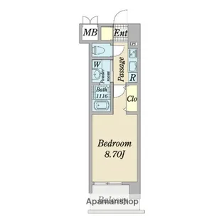 プレイズシード車道スクエア【5階】の間取り