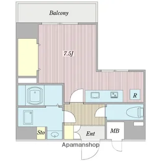 アビタシオン今池マルシェ【7階】の間取り