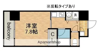 AXIS桜通内山【7階】の間取り