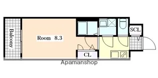 エスリード上前津LIVIA【10階】の間取り