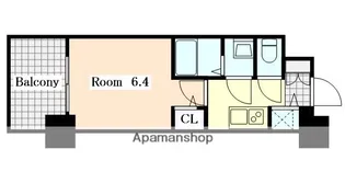 エスリード上前津LIVIA【8階】の間取り