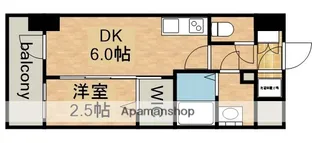 エスリード池下レスティア【10階】の間取り