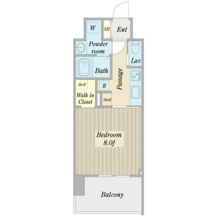 メルカーサ泉【8階】の間取り