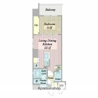 K CLASSY IMAIKE【7階】の間取り