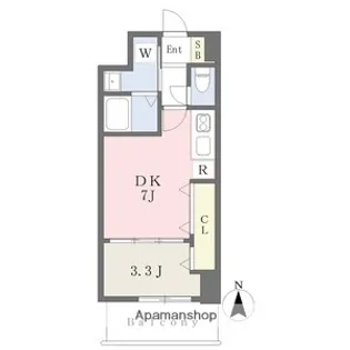 プレイズシード御器所ウエスト【3階】の間取り