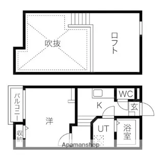Creo堀田壱番館【1階】の間取り
