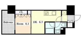 ザ・パークハビオ新栄【3階】の間取り