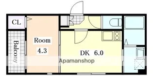 ハーモニーテラス野立町【3階】の間取り