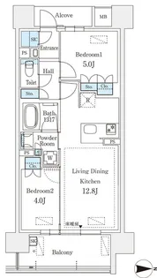 GRANPASEO丸の内【4階】の間取り