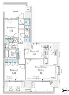 GRANPASEO丸の内【5階】の間取り