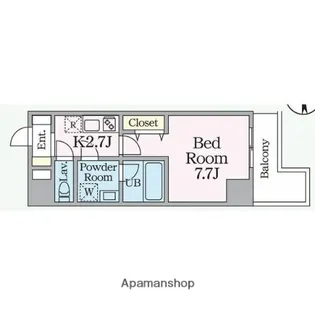 E−CITY大須【12階】の間取り