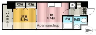 プラウランド堀田【4階】の間取り