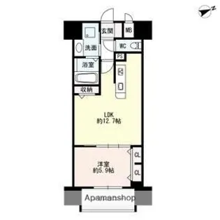 ザ・シンフォニア新栄【10階】の間取り