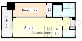 メイクスWアート上前津V【3階】の間取り