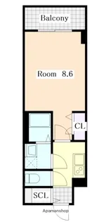 1Kの間取り画像