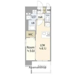 エスリード葵 広小路通【14階】の間取り
