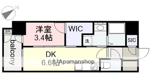 エステムコート名古屋新栄Ⅳネスト【15階】の間取り