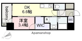 エステムコート名古屋新栄4ネスト【8階】の間取り