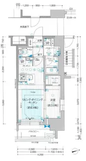 プレサンス レイズ 千種今池【0404号室】の間取り