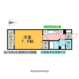 KDXレジデンス神宮前【2階】の間取り