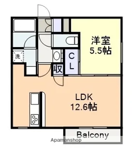 シャトーミミ【3階】の間取り