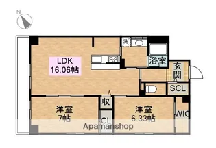 GRAN DUKE伝馬町【4階】の間取り