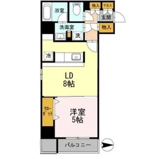 カスタリア栄【0801号室】の間取り